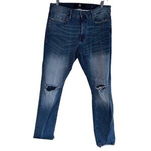 Jordan Craig Sean Straight Leg Jeans 38x32 Light Wash Distressed